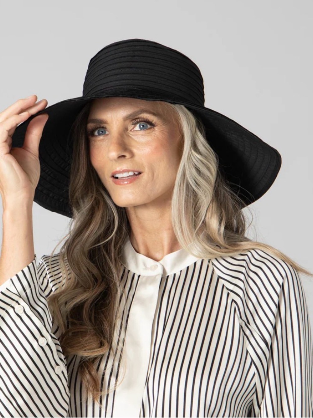 RAW EDGE RIBBON SUNHAT